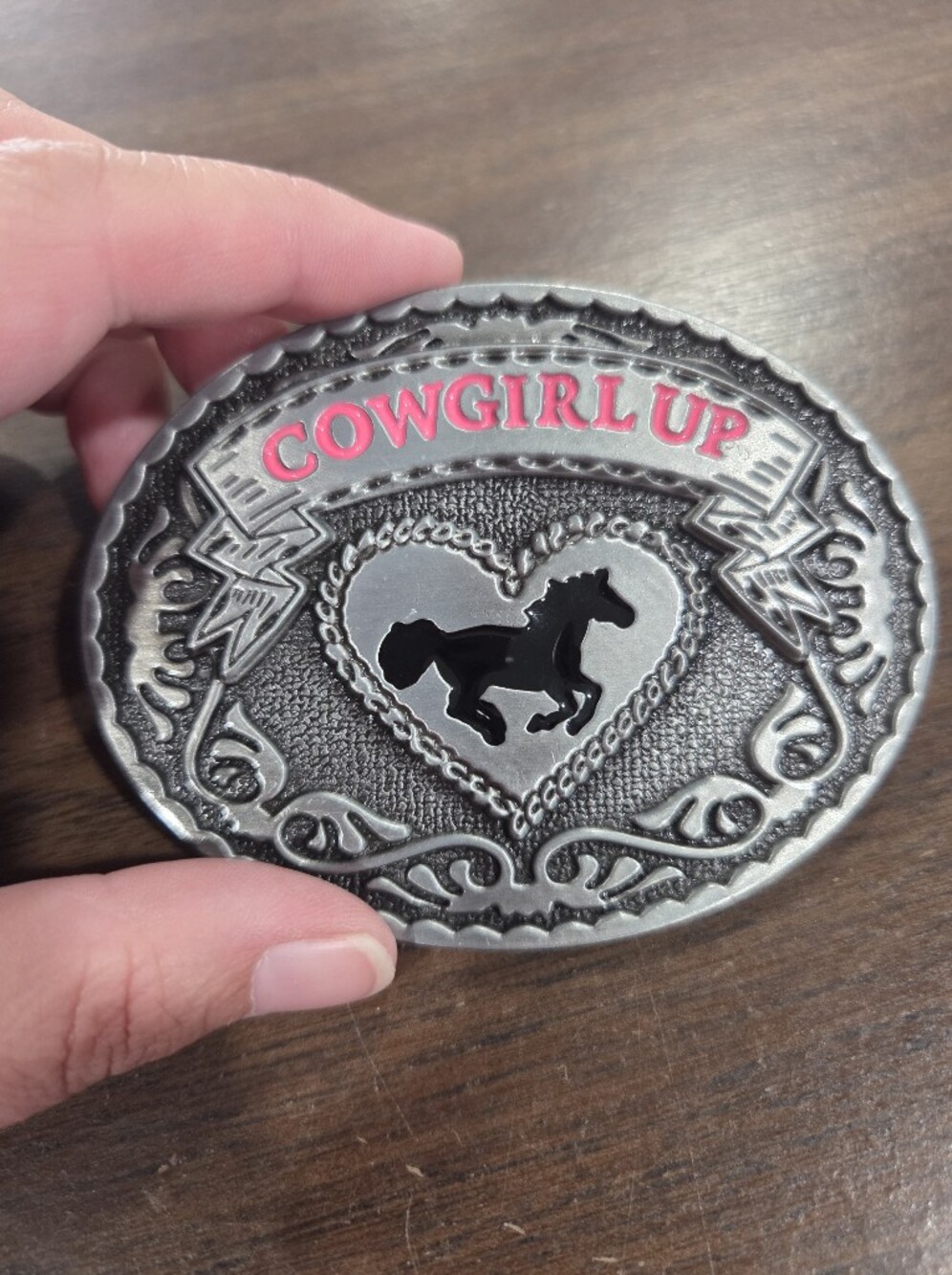 Cowgirl Up Belt Buckle